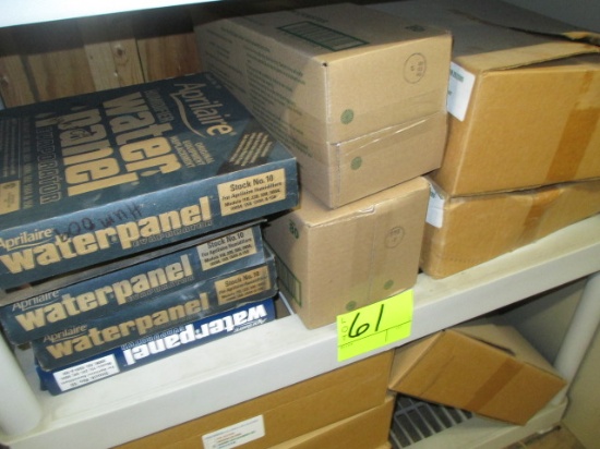 SHELF LOT-(5) WATER PANELS/ (2)STEAM CANISTER FILTERS