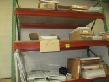 LOT-3 SHELVES-ASST. DUCT RETURNS/PANELS/SCREENS/ GRATES-WHITE FINISH-APPROX. 75 PCS