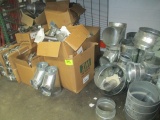 FLOOR LOT-APPROX. 300 PCS 4 THRU 14 IN. ELBOWS/TEES/REDUCERS/BRACES/CORNICES ETC