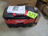 M/W 2 GAL PORTABLE WET/DRY VAC. NEW-NO BATTERY OR CHARGER