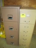 LOT-PAIR 4 DRAWER FILE CABINETS