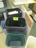 LOT-APPROX. 24 WASTE PAPER/TRASH CANS