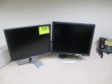 LOT-(2) MONITORS/APC 500 BACKUP/MOUSE