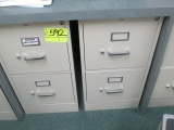 LOT-PAIR 2 DRAWER FILE CABINET WITH KEY