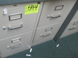 LOT-PAIR 2 DRAWER FILE CABINET WITH KEY