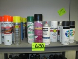 LOT-ASST. SPRAY PAINT-APPROX 30 CANS