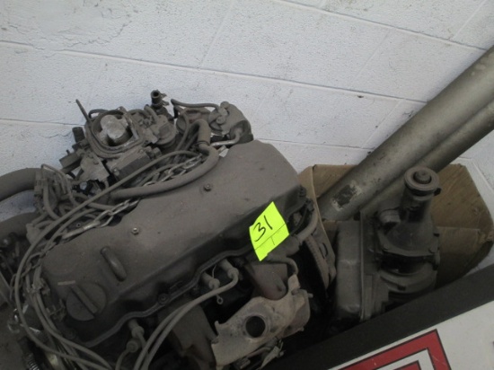 4 CYL MOTOR/TRANSMISSION & DRIVEHAFT-CONDITION UNKNOWN