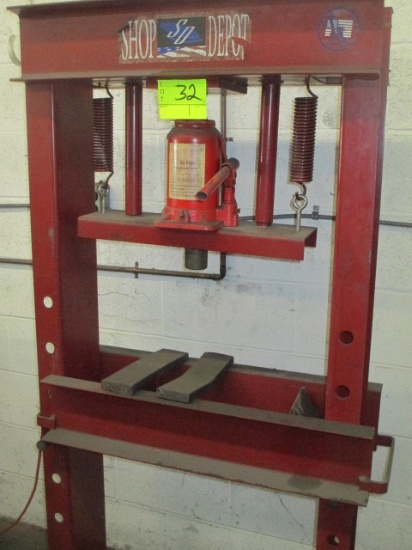 20 TON BRG PRESS WITH SPARE BOTTLE JACK