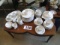 CHINA SET-JOHANN HAVILAND SERVICE FOR 12 BAVARIAN CHINA INCLUDES COFEE TABLE IT IS DISPLAYED UPON