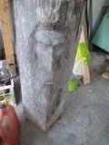 LARGE GARDEN WOOD CARVING