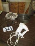 LOT-BAKING DISHES/ELEC. MIXER/COOKIE CUTTERS