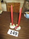 PAIR-CANDLE HOLDERS