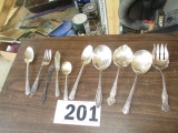 LOT-(9) PCS SILVER PLATE