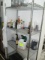 SHELVING UNIT 36 X 18 X 70T WITH ASST VINEGAR PRODUCTS LOCATED ON RACKS