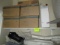 SHELF LOT-FAX MACHINE/ORGANIZER/(6) CARTONS OF FOOD CONTAINERS/SUNDAE GLASSES/BUBBLE WRAP