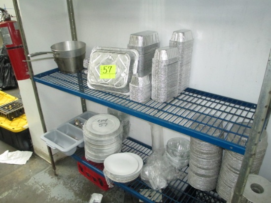 LOT-ASST. FOIL PRODUCTS/DISHES-CHINA/UTINSELS