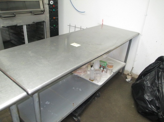 STAINLESS STEEL TABLE 30 X 84 X 36T