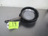 LOT-SKILLETS  (3) 8 IN.