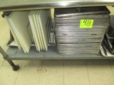 LOT-CONTENTS UNDER TABLE 45 SHEET PANS