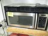 LARGE MICROWAVE ON SHLEVING UNIT