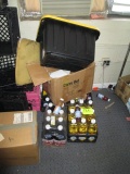 LOT-ASSORTED JUICES/CRATES/BOXES/YELLOW TOP TOTES