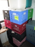 LOT-APPROX (20) CRATES & 6 WATER JUGS