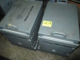 LOT-(2) HOT BOXES ON CASTERS-22 X 16 X 18