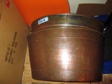 (2) COPPER FINISH TUBS 18 X 24 X 12