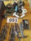 LOT-ASST, BITS/ALLEN WRENCHES/CLAMPS/WIRE WHEELS-APPROX 35 PCS