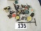 LOT-MISC CHUCK KEYS-GAUGES-HOLE SIZERS-APPROX 18 PCS