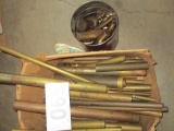 LOT-ASST. BRASS/BRONZE TUBE-BAR STOCK APPROX 25 LBS