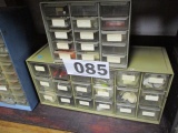 LOT-16 BIN & 18 BIN ASORTMENT CABINETS WITH CONTENTS-MISC HARDWARE
