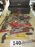 TRU TEST TOOL BOX WITH ASSORTED TOOLS