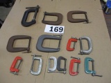 LOT-ASST. C CLAMPS-APPROX 13