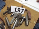 LOT-ASSORTED TOOL CUTTERS AND HOLDERS=APPROX. 10 PCS