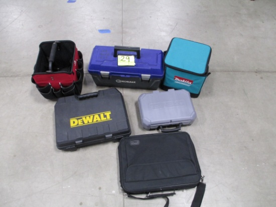 LOT-ASST. EMPTY TOOL CARRY BOXES AND TOTES