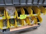 LOT=HARDWARE-APPROX 19 BOXES/TOTES SHEET METAL SCREWS, WASHERS, BOLTS INCLUDES 1/4 & 5/16