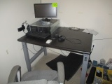 WORK STATION HD 4 X 3 FT W/PC-MONITOR AND CHAIR