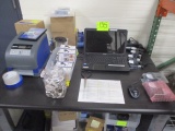 BRADY LABEL MACHINE/STATION-INCLUDES BBP33 WITH SUPPLIES AND TABLE-COMPLETE SET UP