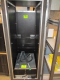 LOT-GEORGIA CASE/SERVER RACK WITH DOORS-26X28X69 ON CASTERS.
