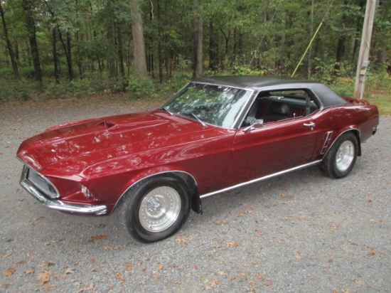 1969 MUSTANG COUPE-ODOMETER INDICATES 77K MILES-TRUE MILES UNKNOWN