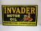 INVADER OIL-58 X 34 TIN EMBOSSED AND FRAMED WITH WOODEN FRAME