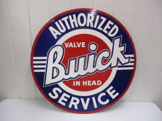 42 IN BUICK PORCELAIN SIGN BY WALKER