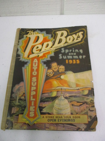 PEP BOYS CATALOG 1935 SPRING AND SUMMER. WONDERFUL COLOR AND ILLUSTRATIONS.