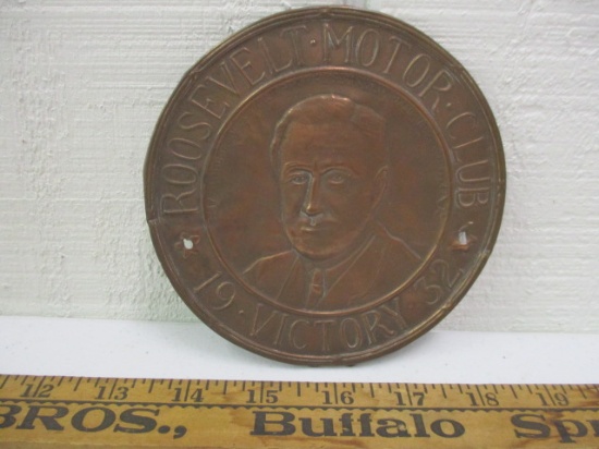 1932 ROOSEVELT MOTOR CLUB VICTORY MEDALLION