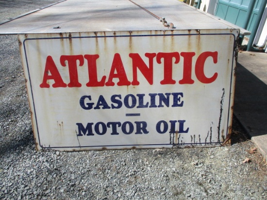 ATLANTIC GAS AND OIL PORCELAIN SIGN
