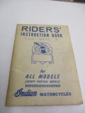 INDIAN MOTORCYCLE RIDER INSTRUCTION BOOK