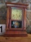 8 DAY MANTLE CLOCK-WESTERBURY CONN. BRASS WORKS & TIME PIECE. WORKS. INCLUDES KEY