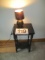 LOT-TABLE/STAND AND LAMP