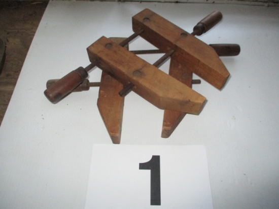 PAIR -5 IN WOODWORKING CLAMPS